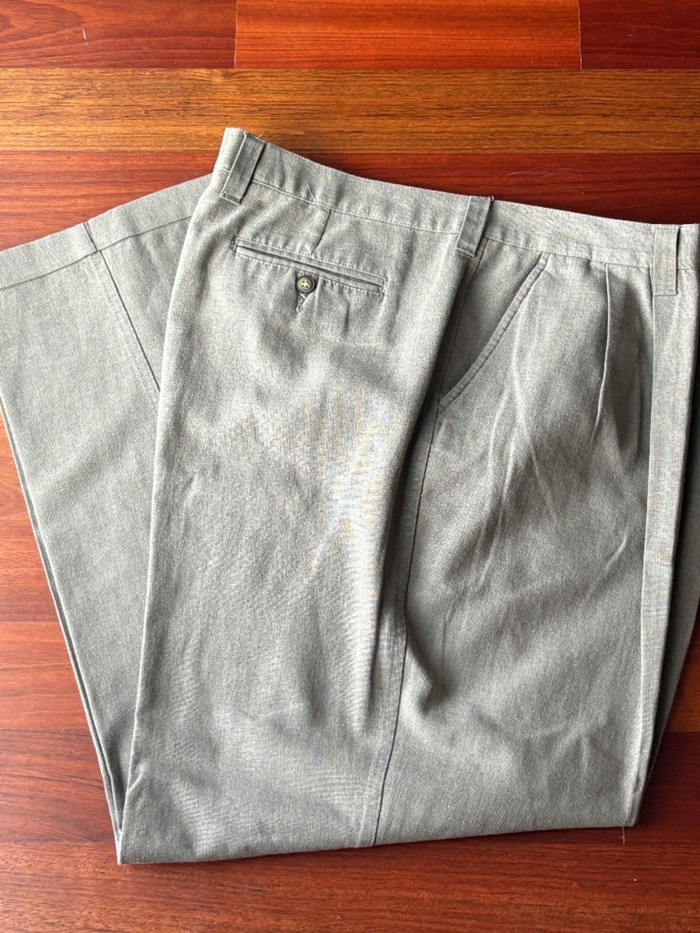 Preswick & Moore Linen/Cotton Brown Dress Pants